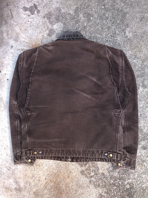 1990s Carhartt Faded Dark Brown Lined Work Jacket (M/L)