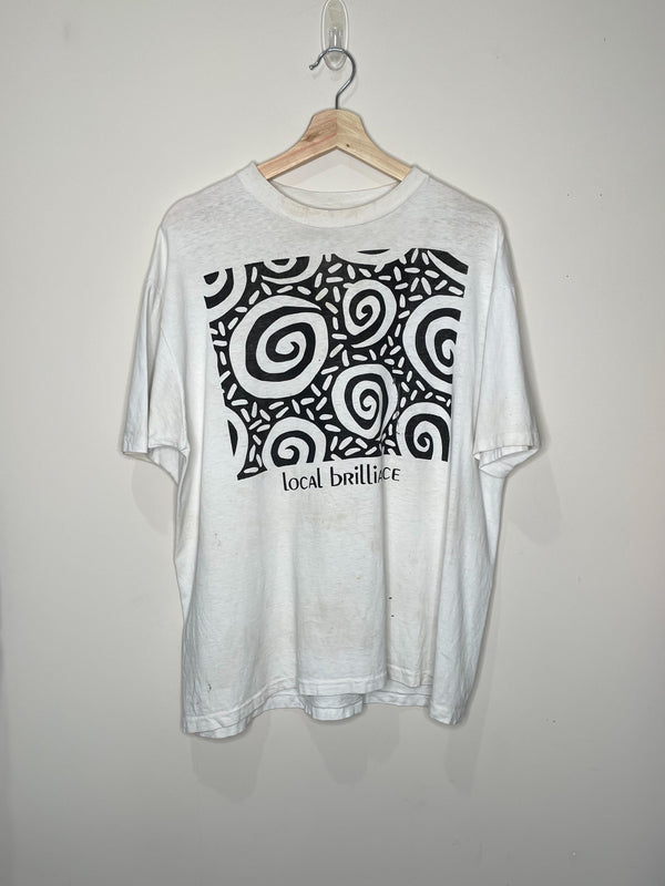 1990s “Local Brilliance” Single Stitched Hanes Beefy Tee (L)