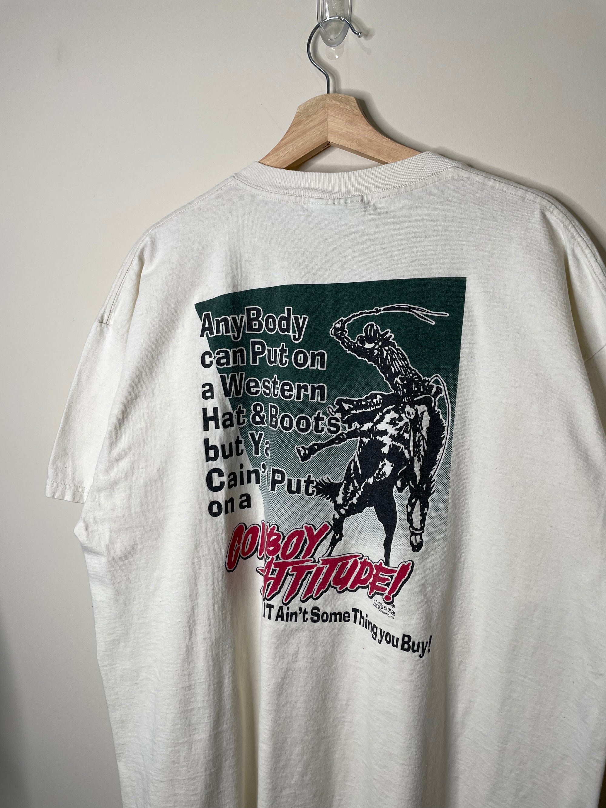 1990s “Cowboy Attitude” Tee (XL)