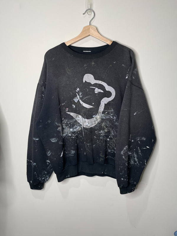 1990s Sun Faded Painted Black “Koala” Sweatshirt (L/XL)