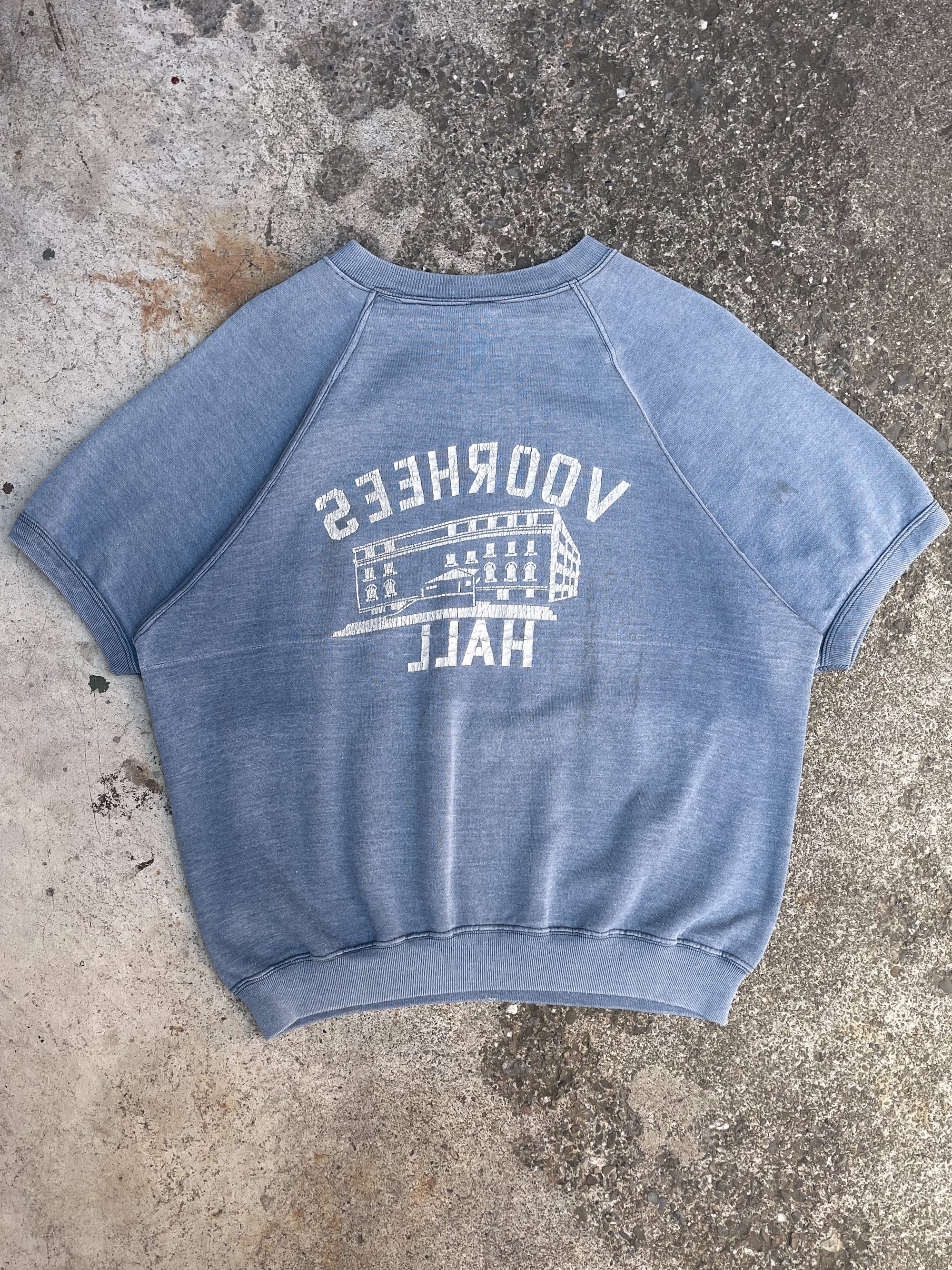 1960s/70s “Voorhees Hall” Short Sleeve Raglan Sweatshirt