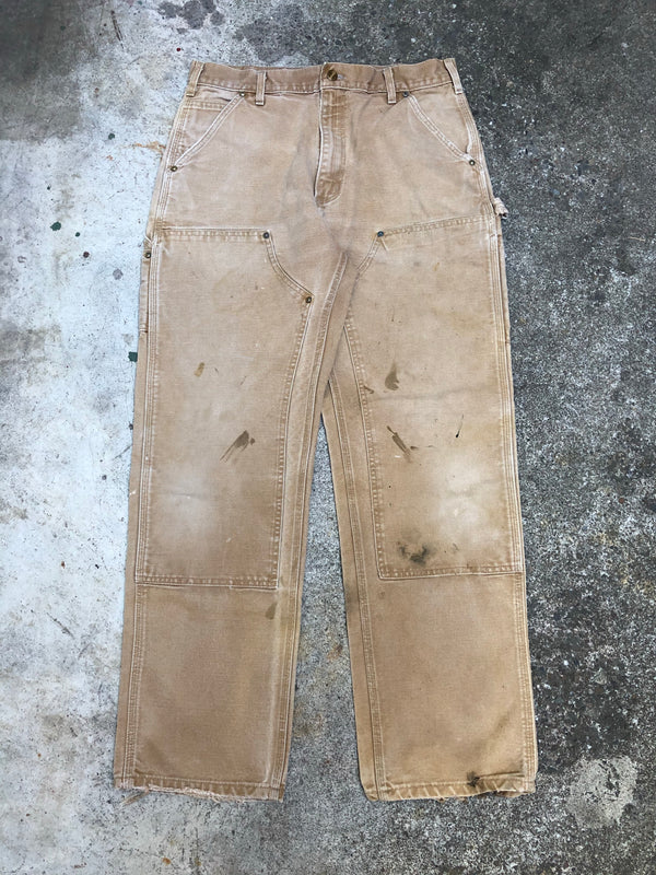 Carhartt B01 Tan Double Front Knee Work Pants (32X30)