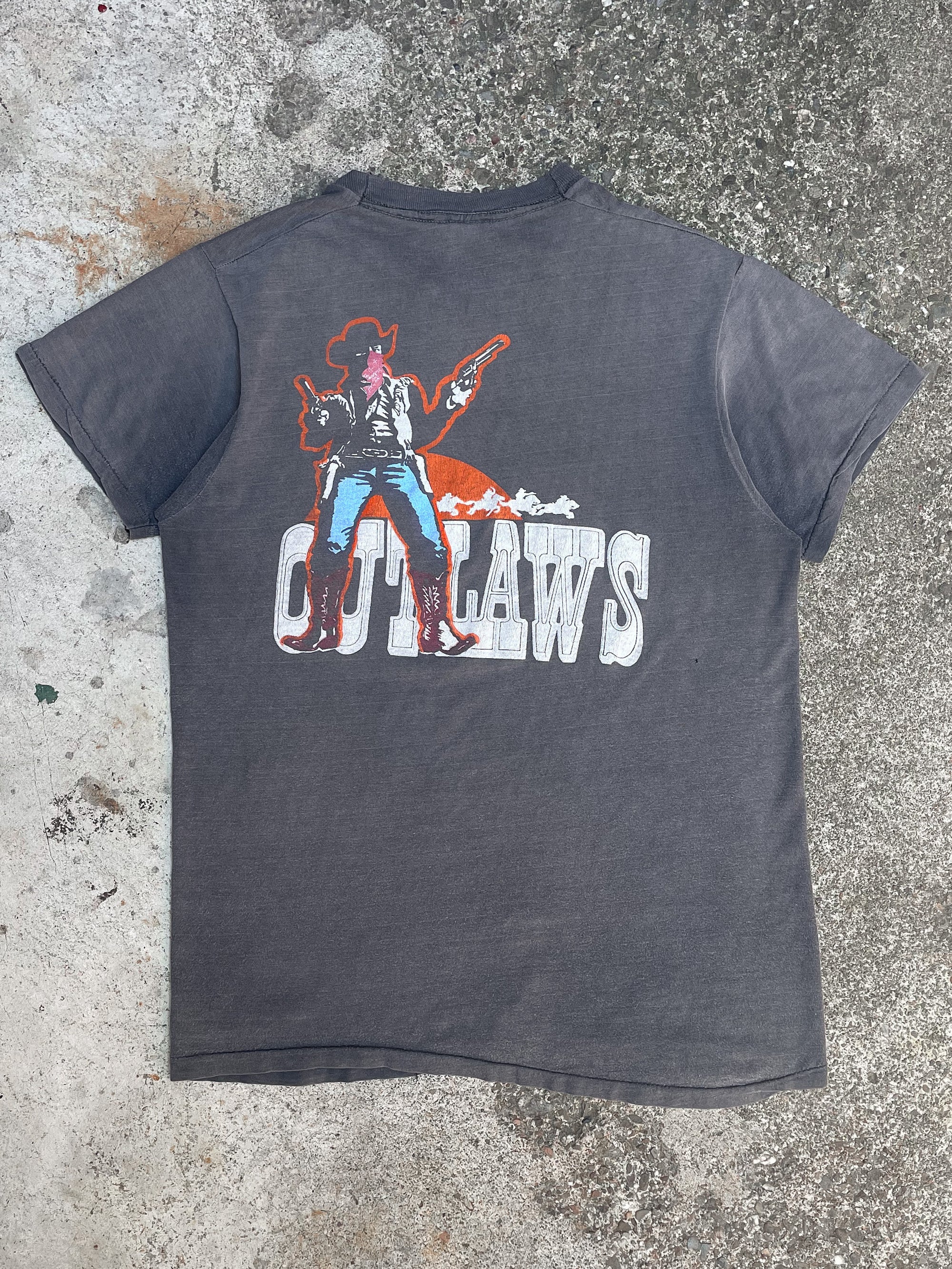 1980s Outlaws “Ghost Riders” Faded Single Stitched Tour Tee