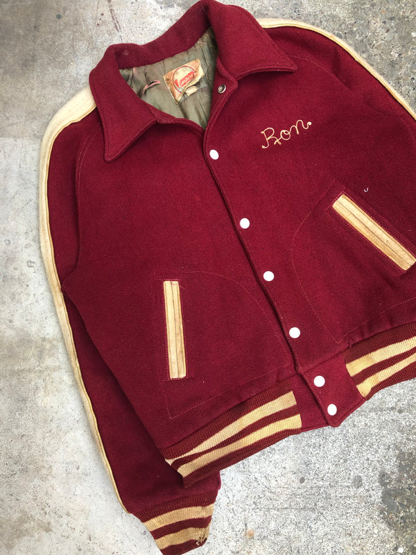 1960s Chain Stitch “Pompton Lakes” Varsity Jacket