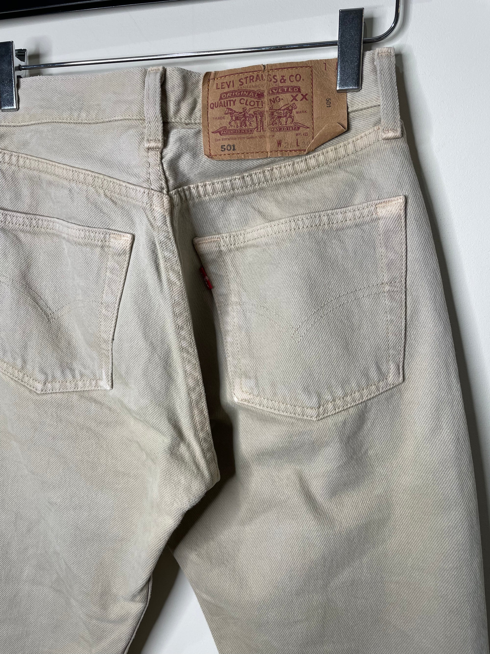 1990s Levi’s Faded Sand Cream 501 (24X26)