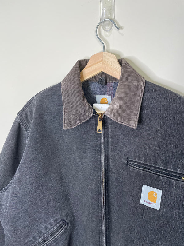 Carhartt Faded Black Lined Work Jacket (S/M)