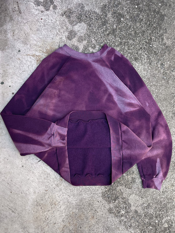 1990s Sun Faded Purple Raglan Sweatshirt