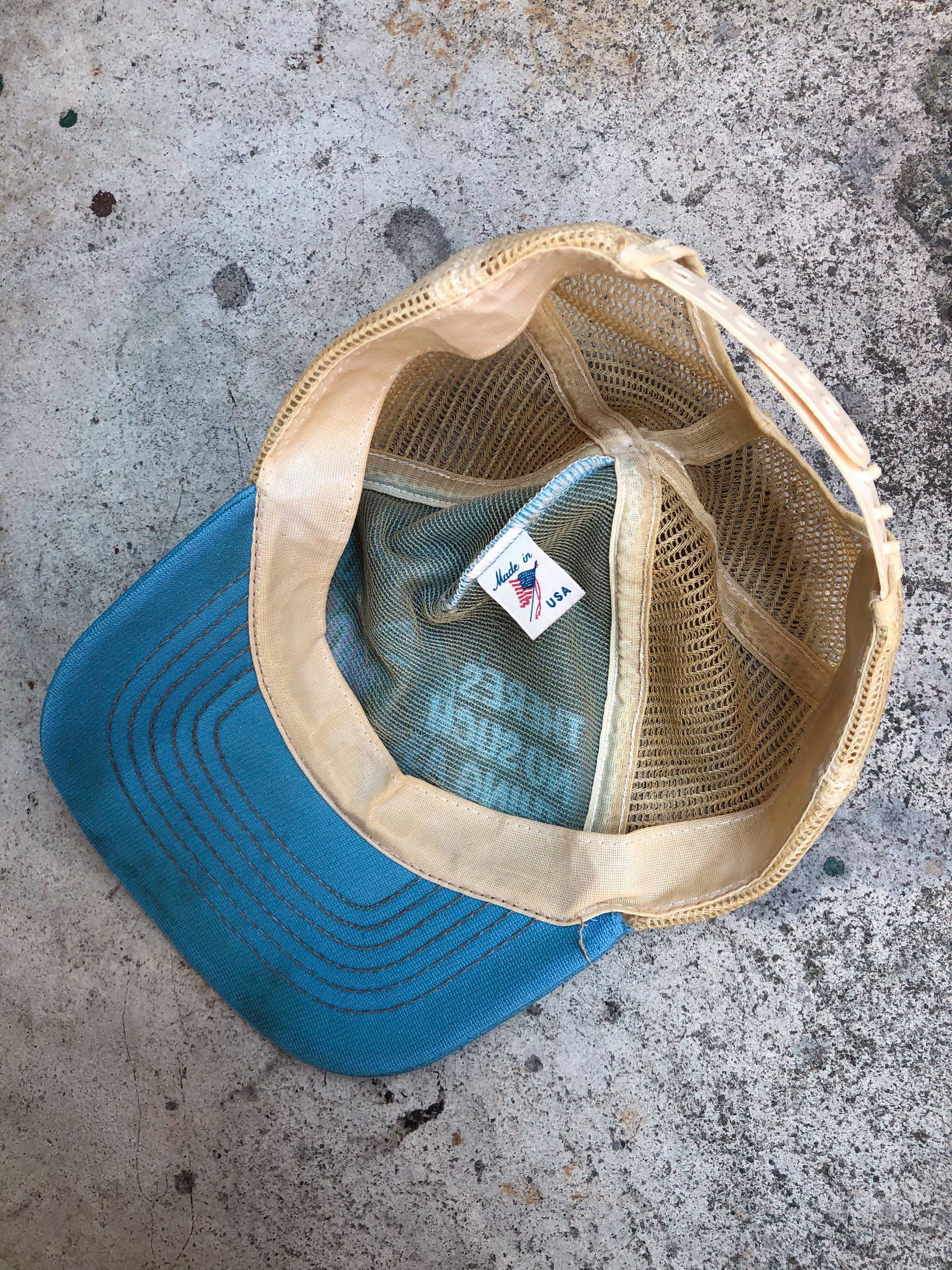 1980s Blue “The Whole World Sucks!” Trucker Hat