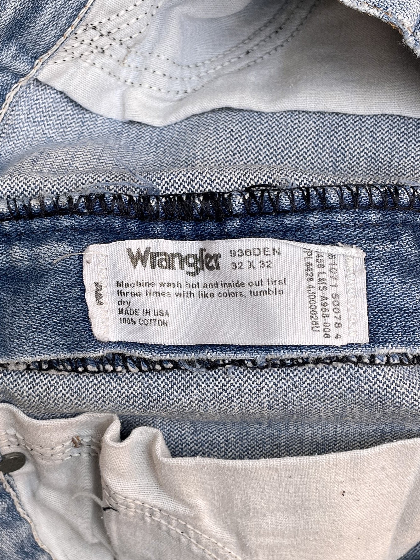 1980s Wrangler Faded Blue Denim (30X30)