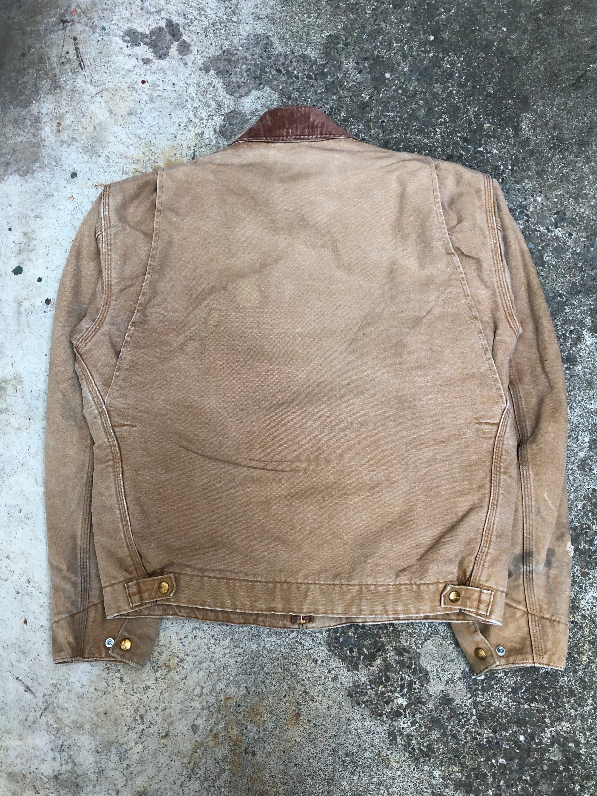 1990s Carhartt Worn In Tan Lined Work Jacket