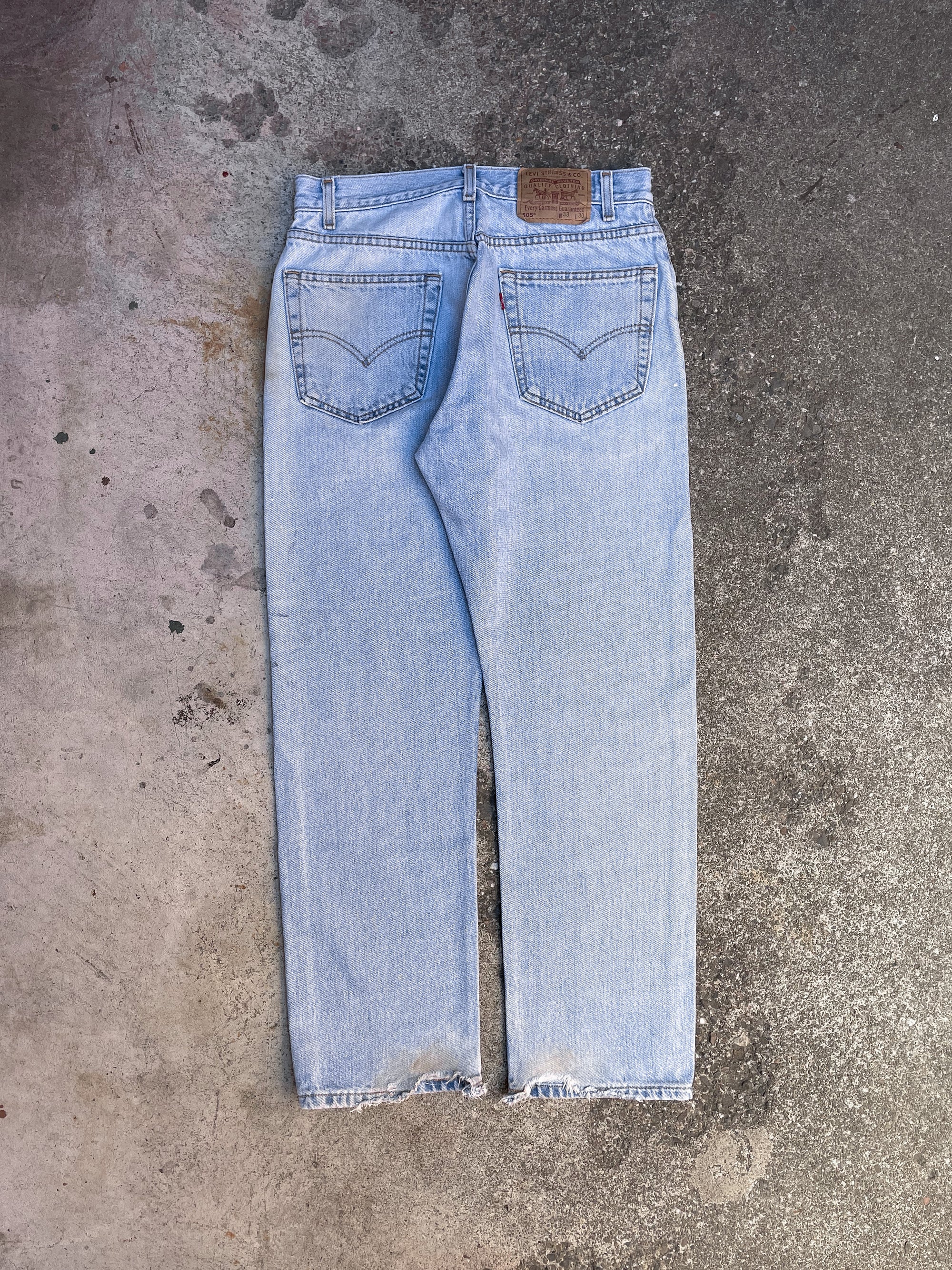 1990s Levi’s Distressed Faded Blue 505 (30X28)