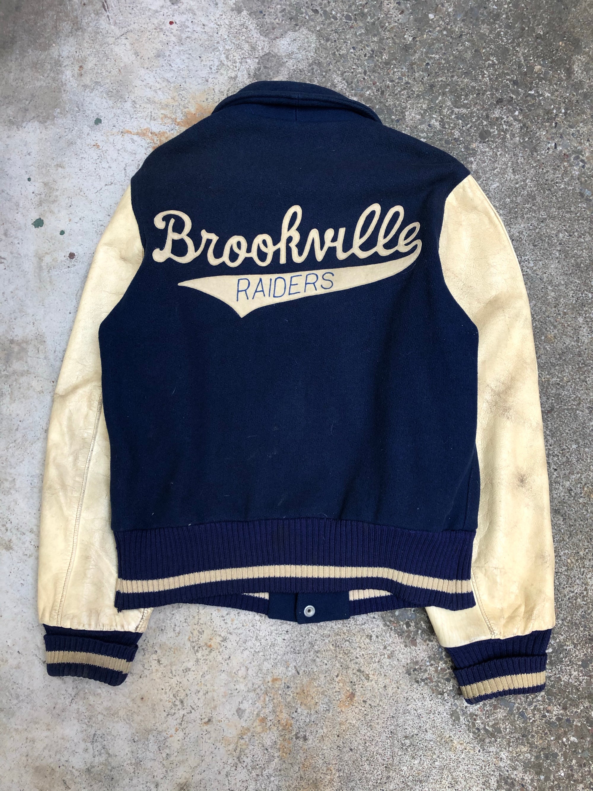 1970s Chain Stitch “Brookville Raiders” Varsity Jacket