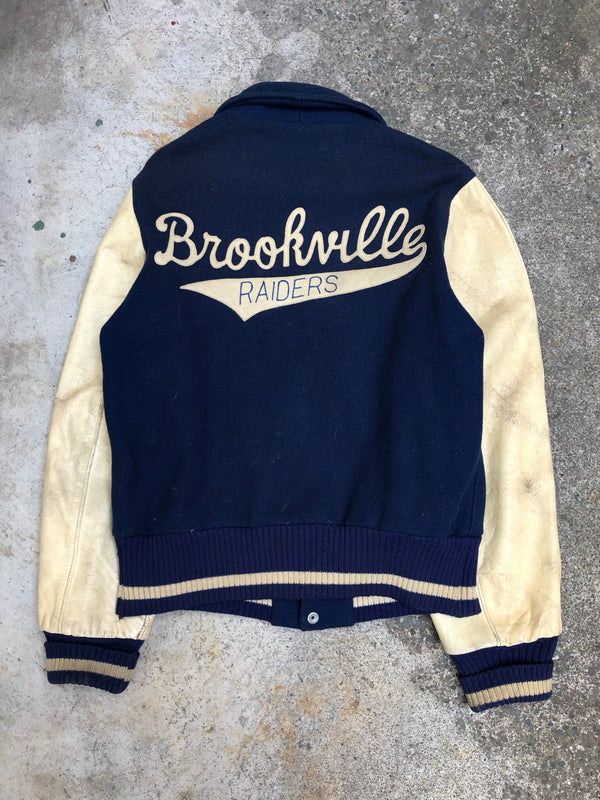 1970s Chain Stitch “Brookville Raiders” Varsity Jacket