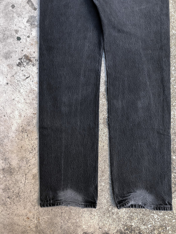 1990s Levis Repaired Faded Black 501 (32X33)