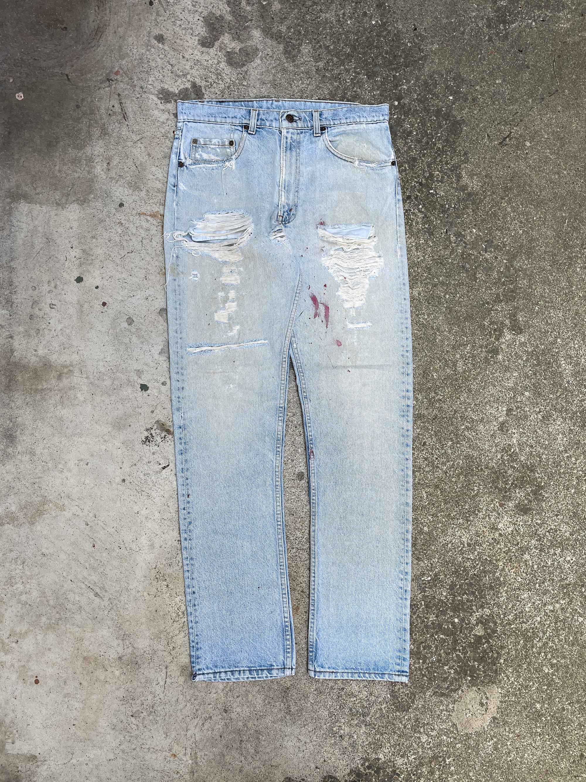 1970s/80s Levi’s Distressed Faded Blue 505 (31X31)