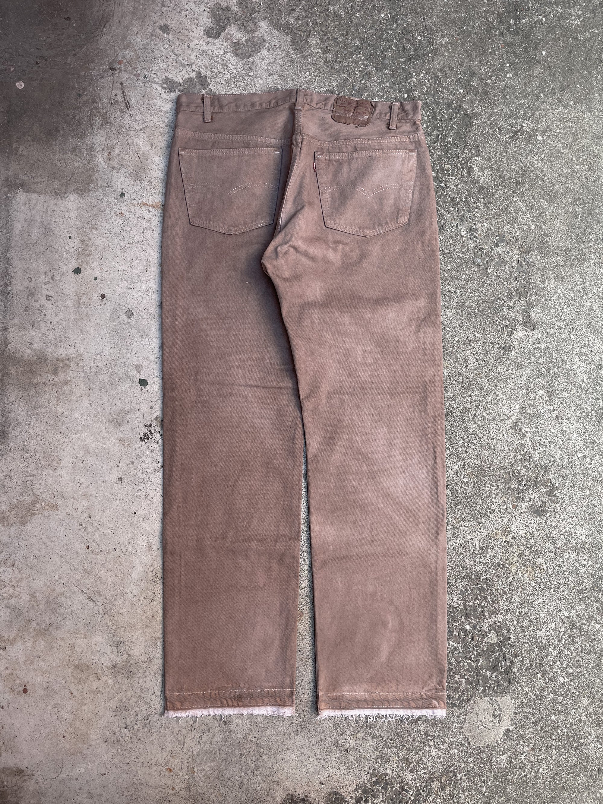 1990s Levi’s Overdye 501 Released Hem (36X32)