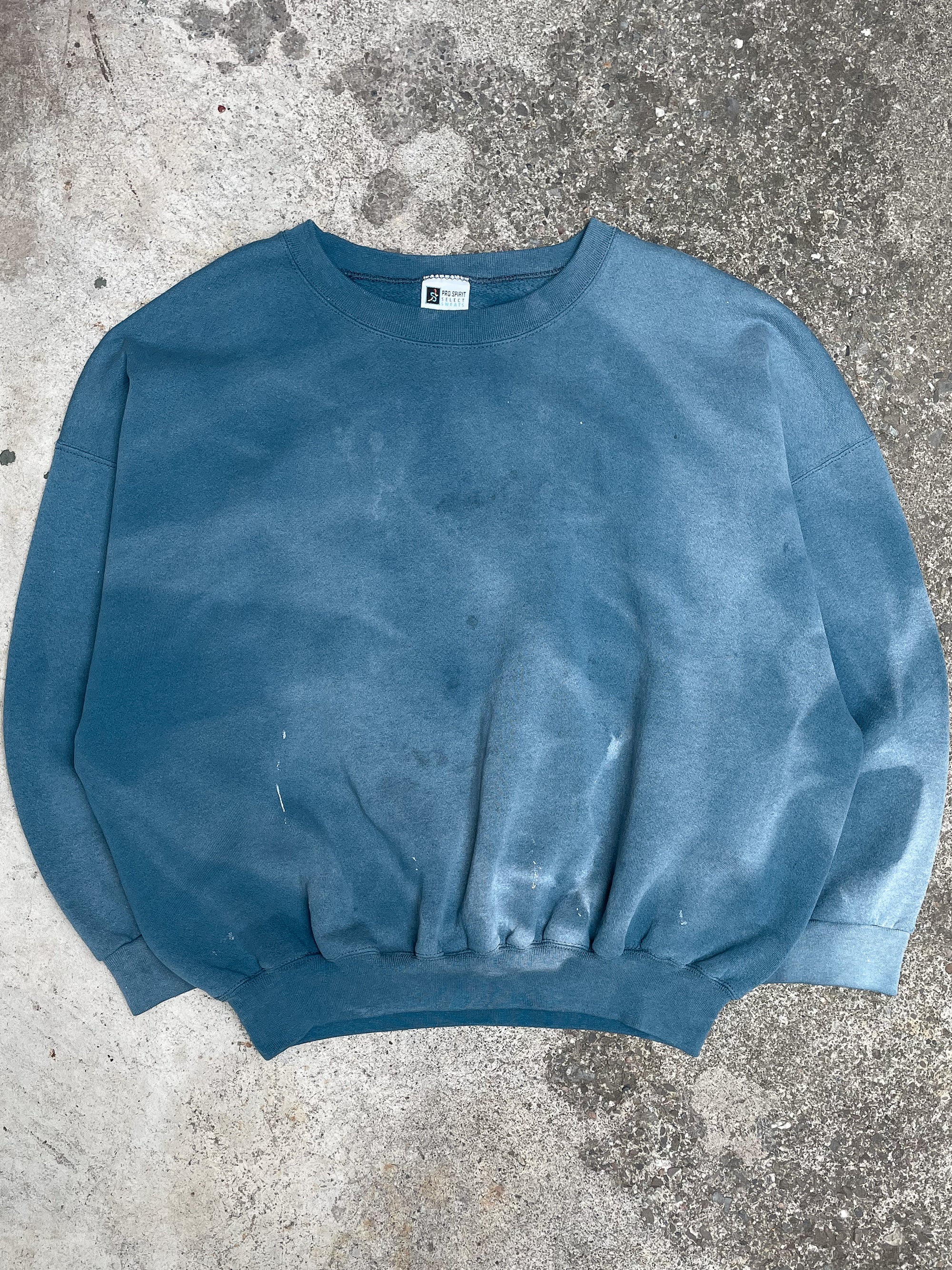 1990s Sun Faded Blue Sweatshirt (XXL)