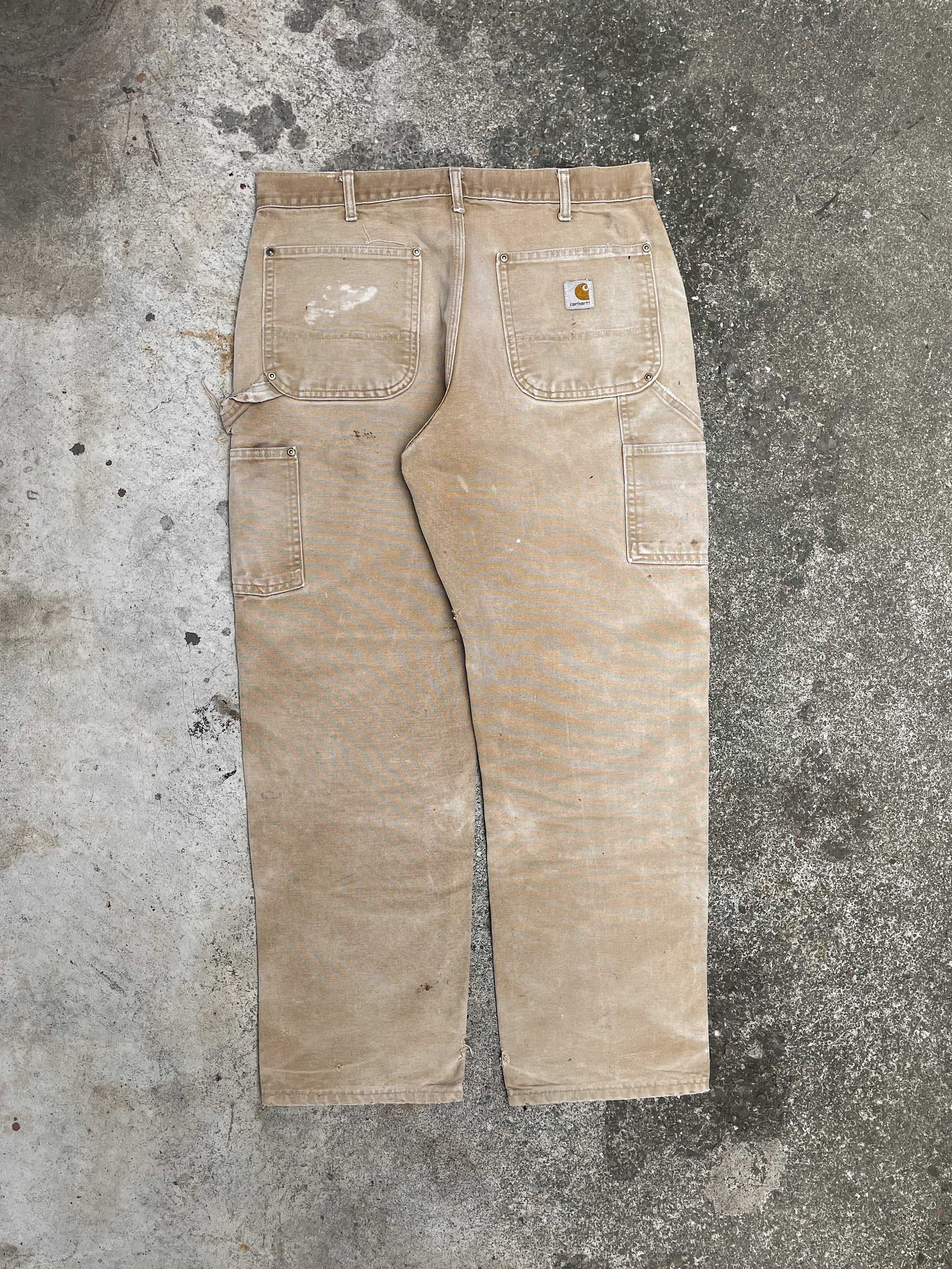 Carhartt B01 Tan Double Front Knee Work Pants (33X28)