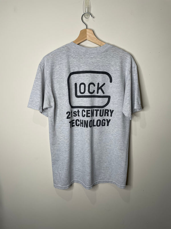 1990s/00s “Glock” Heather Grey Tee (M)