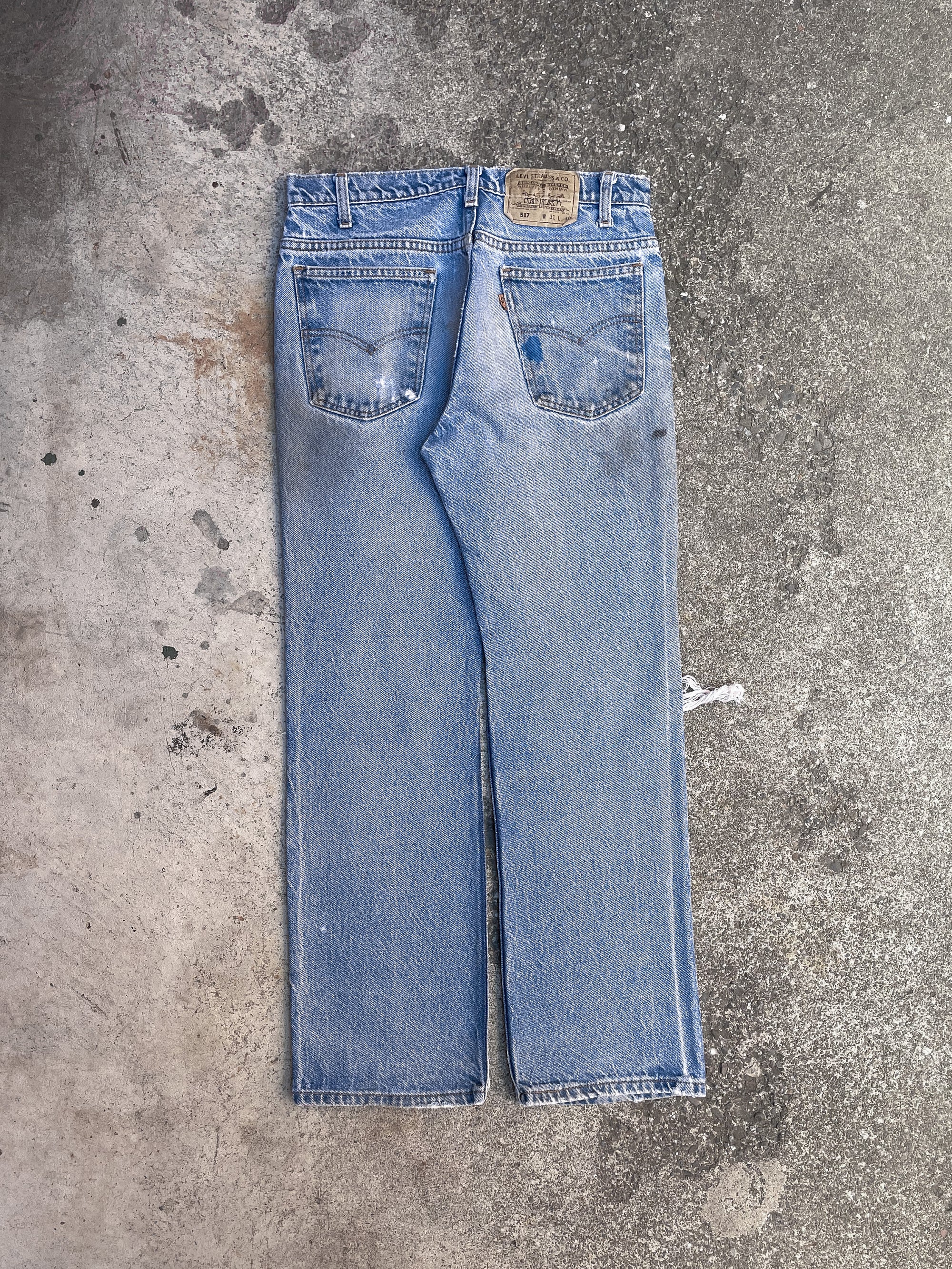 1990s Orange Tab Levi’s Distressed Blue 517 (28X28)