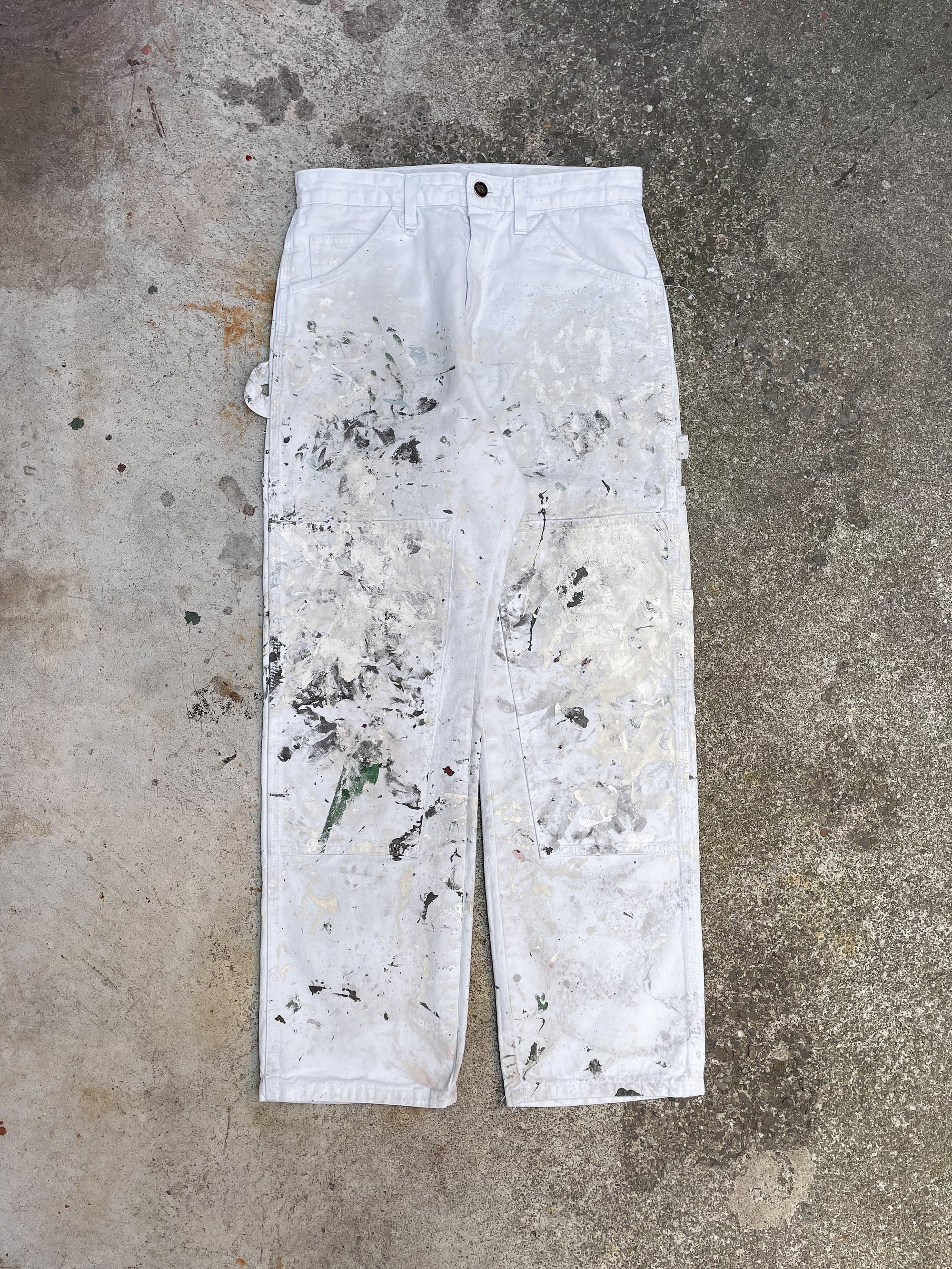 Dickies White Double Knee Painter Pants (28X28)