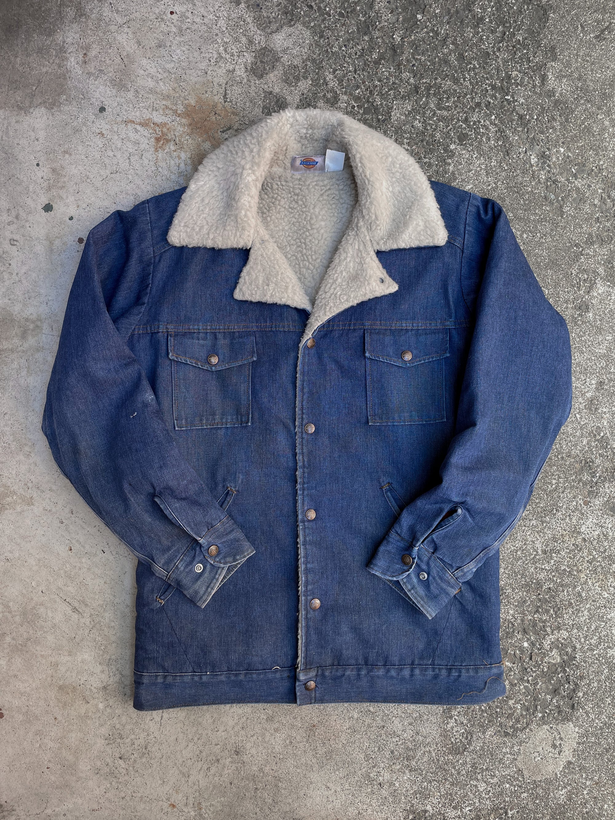 1980s Dickies Denim Sherpa Rancher Jacket