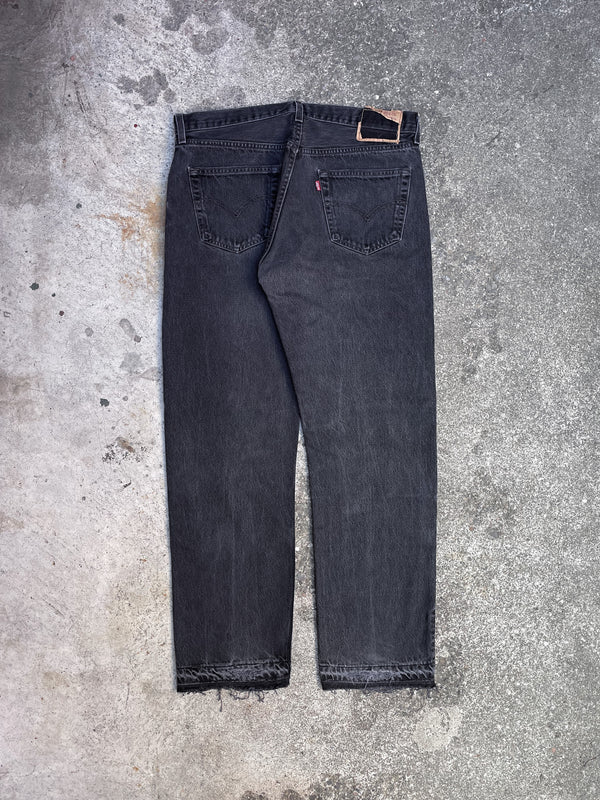 Vintage Levi’s Faded Black 501 Released Hem (33X29)