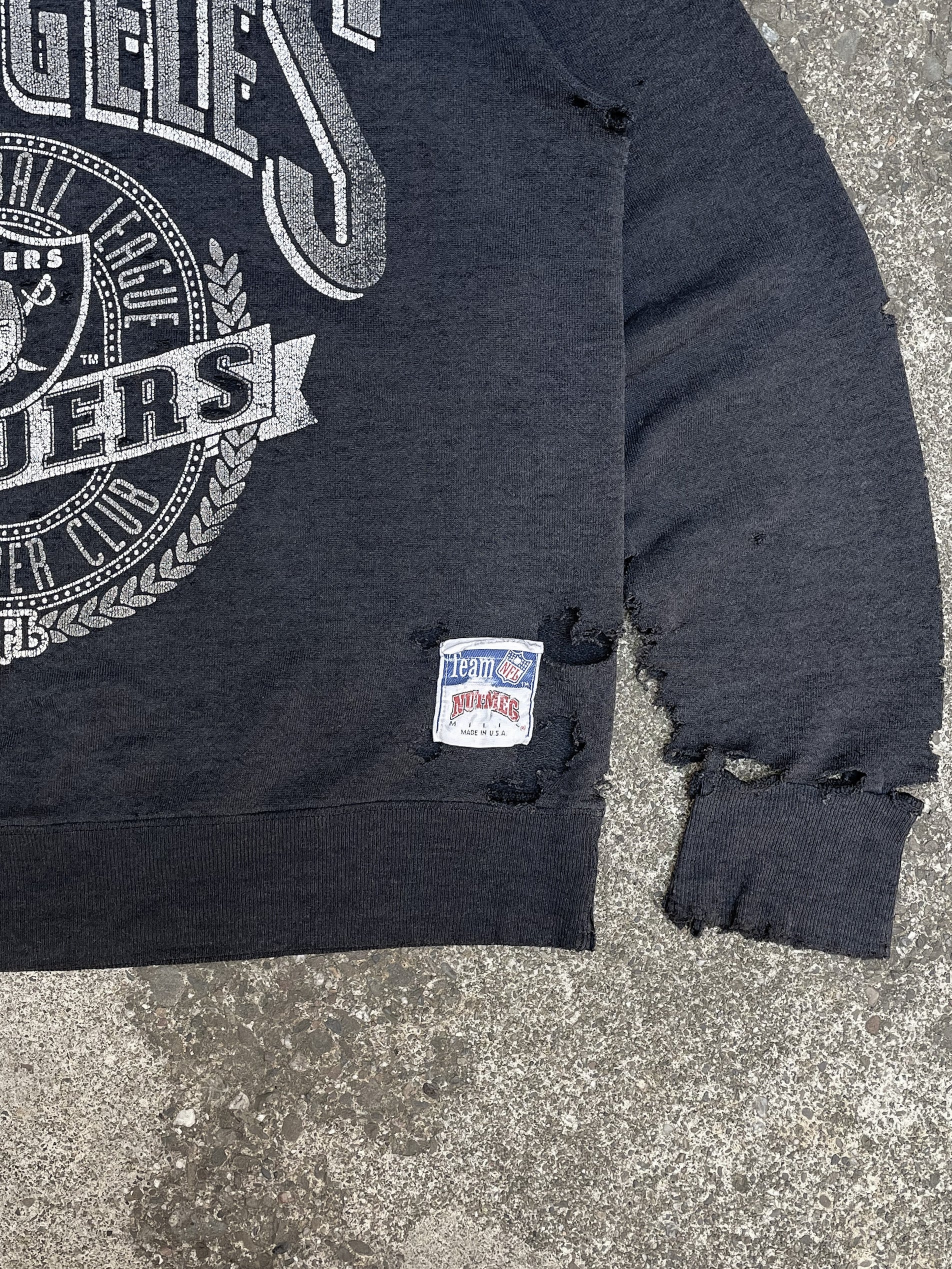 1990s “Los Angeles Raiders” Thrashed Sweatshirt