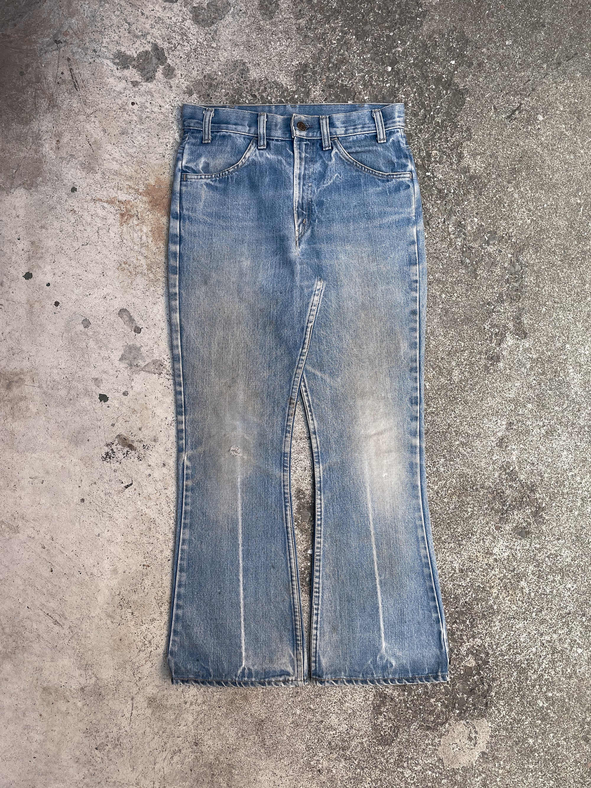 1970s Orange Tab Levi’s Faded Blue 646 Talon Zip (28X27)