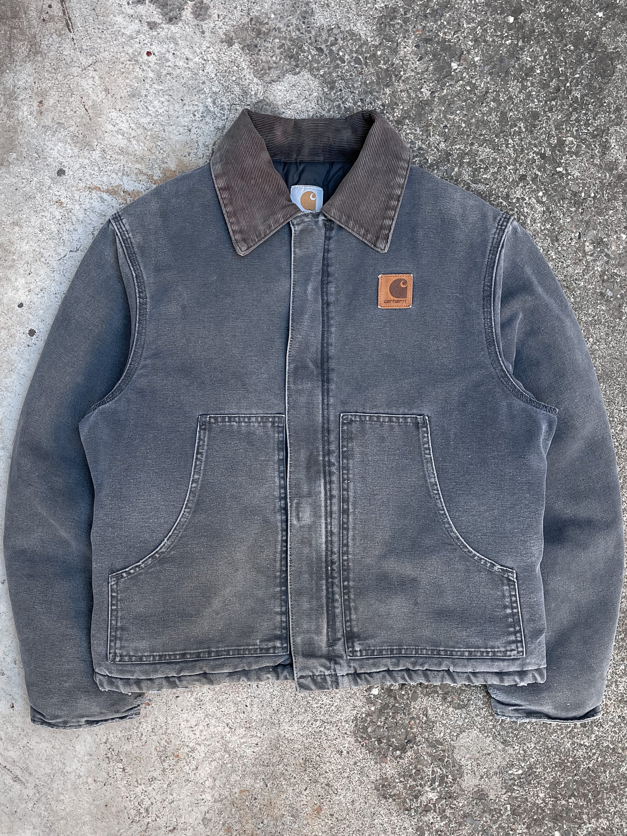 Carhartt Faded Petrol Blue Grey Quilted Arctic Jacket (S/M)