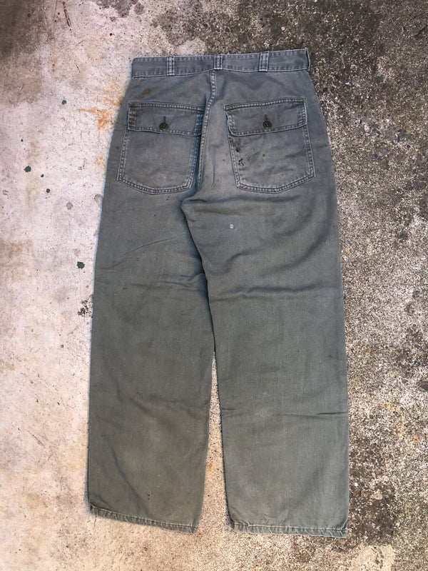 1960s Faded 13 Star OG 107 Military Pants (28X26)