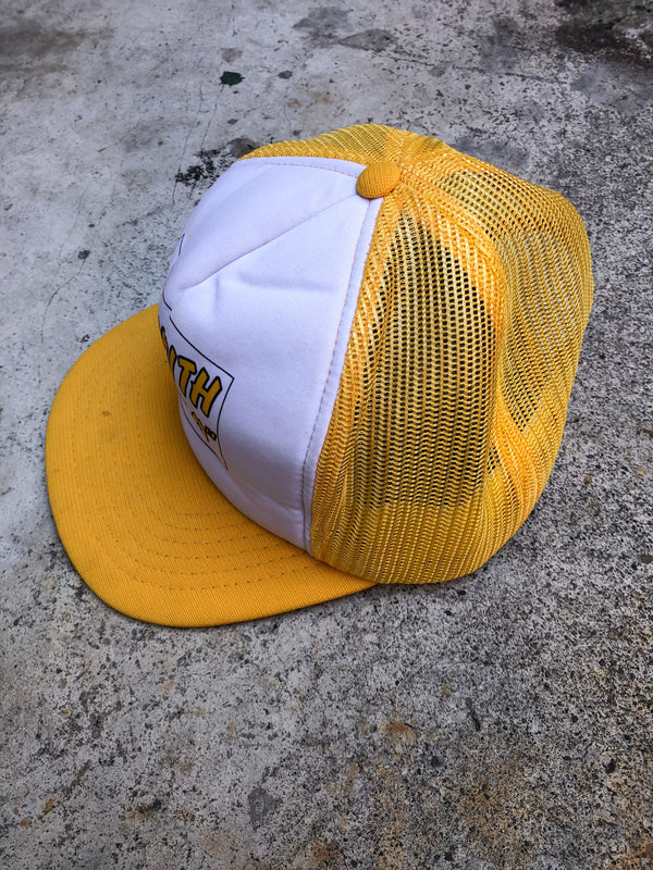 1990s Yellow “Go With The Flo” Trucker Hat