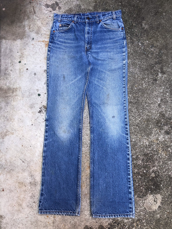 1990s Orange Tab Levis Faded Blue 517 (32X34)