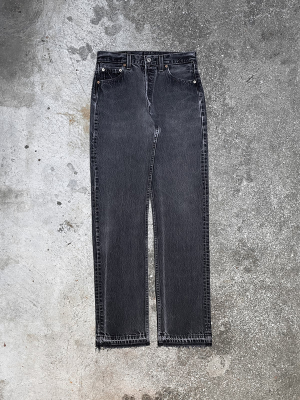 1990s Levi’s Faded Black 501 Released Hem (28X33)