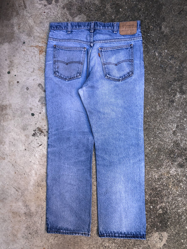 1980s Orange Tab Levis Faded Blue 517 (34X28)