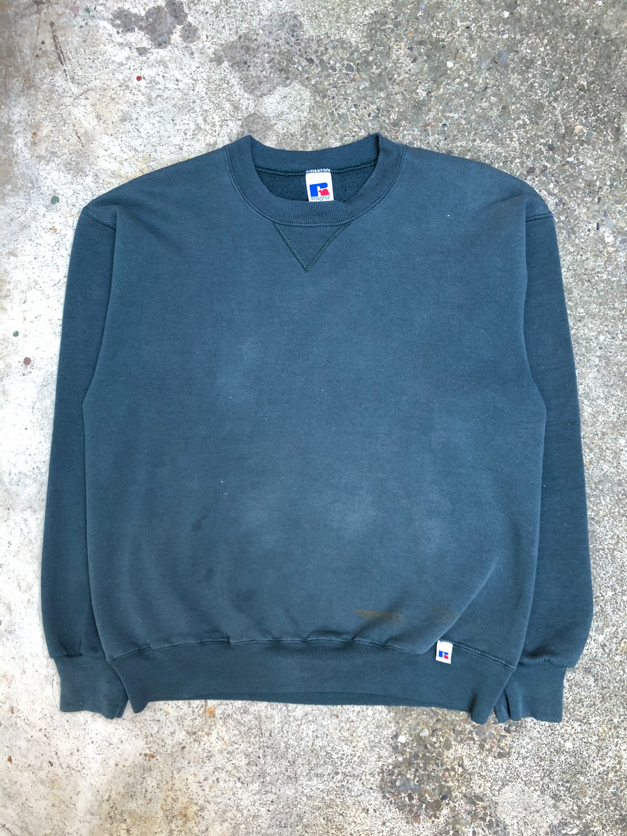 1990s Russell Sea Foam Blank Sweatshirt (M)