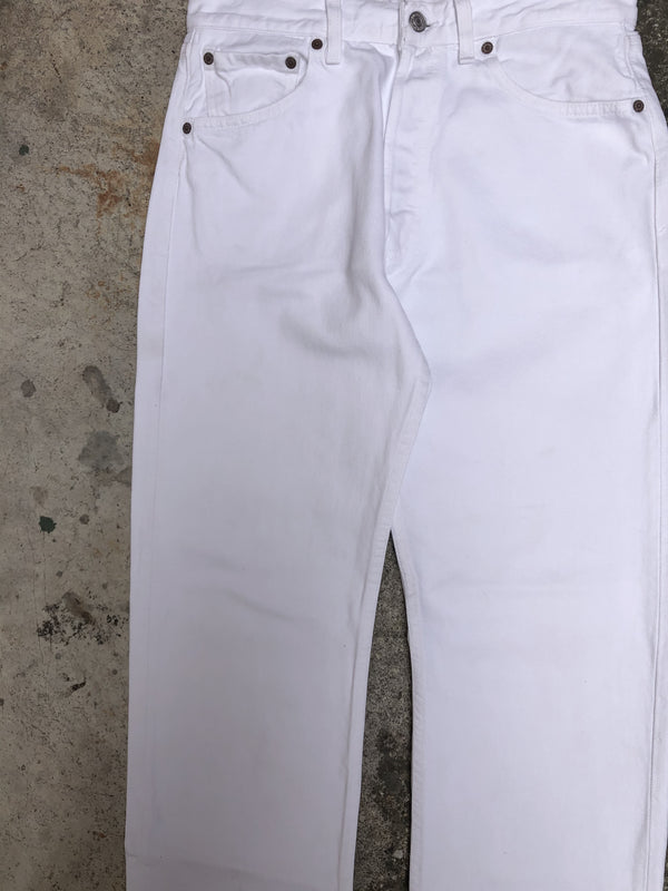 1990s Levis White 501 (30X30)