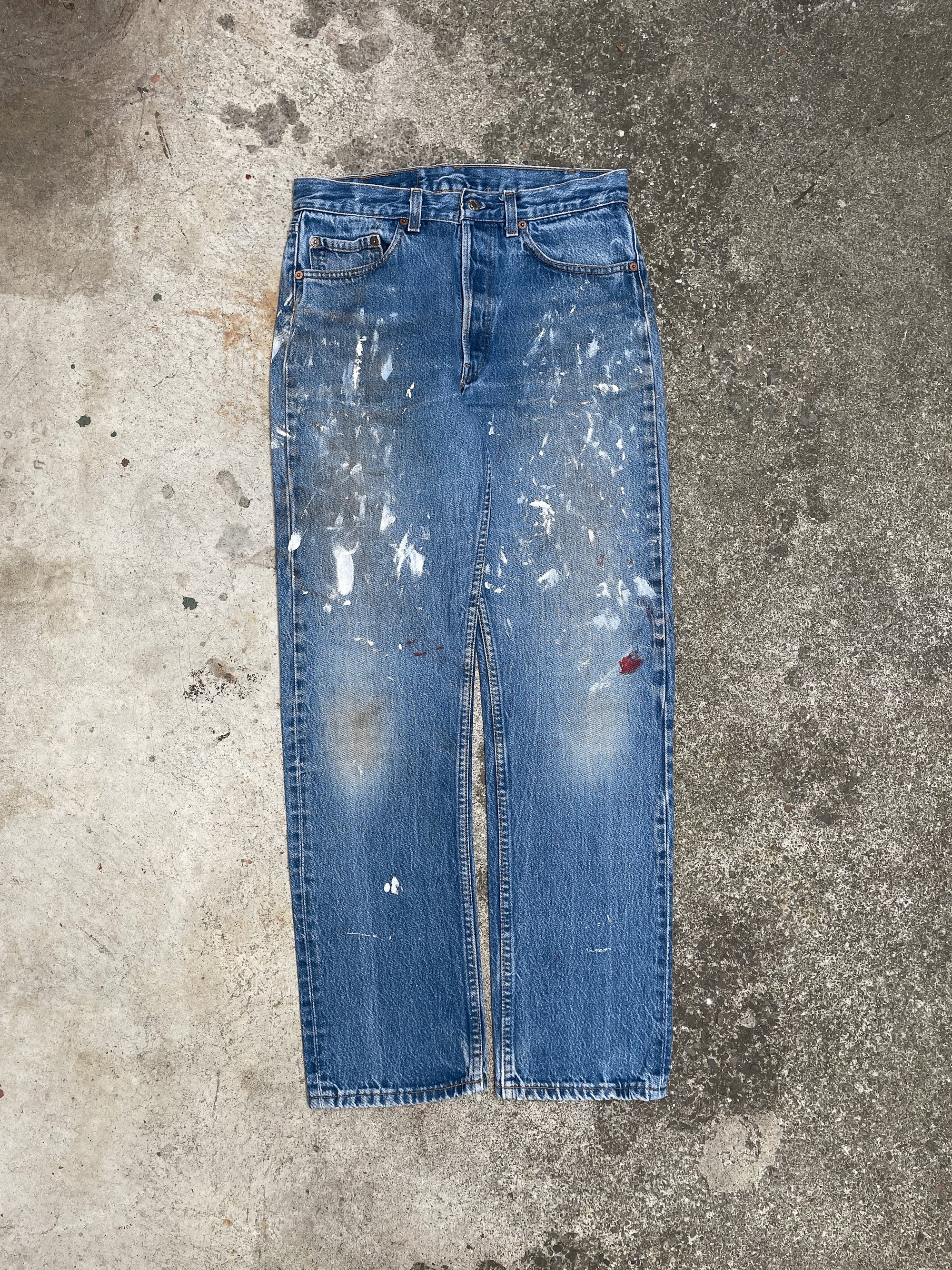 1990s Levi’s Painted Blue 501 (30X30)