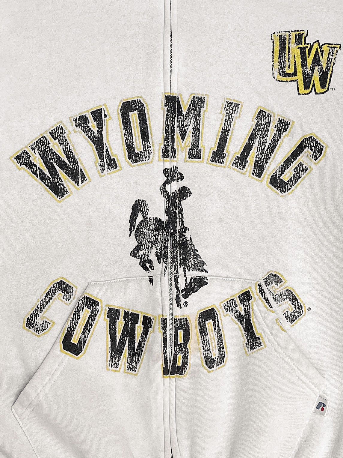 Vintage Russell “Wyoming Cowboys” Zip Up Hoodie