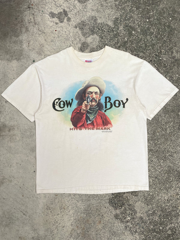 1990s “Cowboy Hits The Mark” Single Stitched Tee (L)