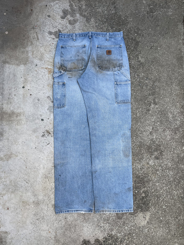 Carhartt Blue Denim Work Pants (32X33)