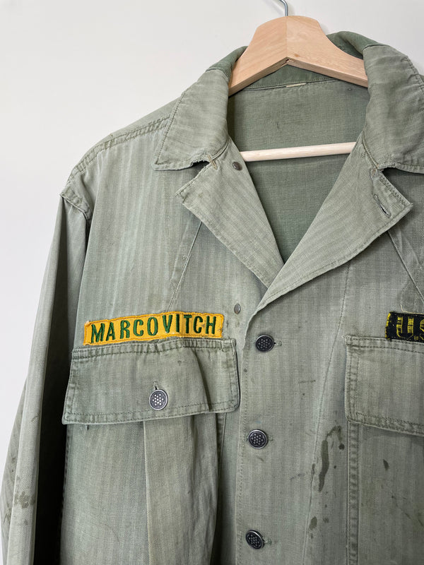 1940s/50s “Marcovitch” US Army 13-Star HBT Shirt (M)