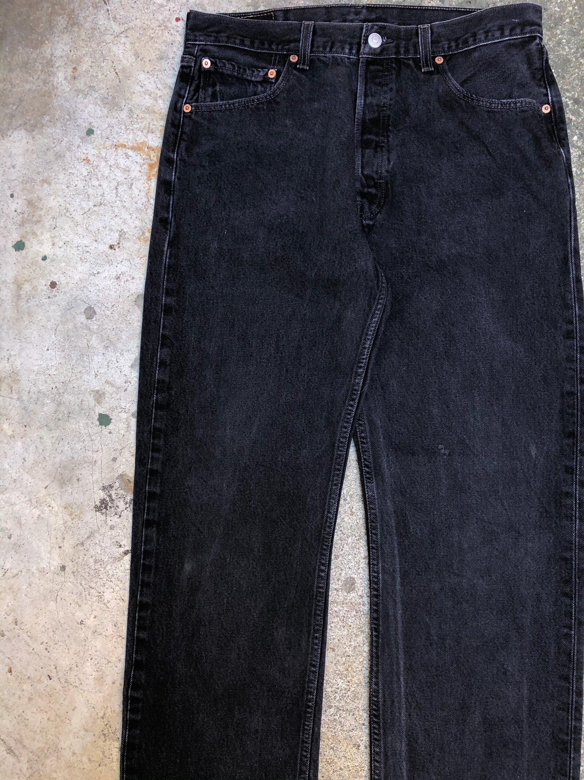 1990s Levis Faded Black 501 (33X30)