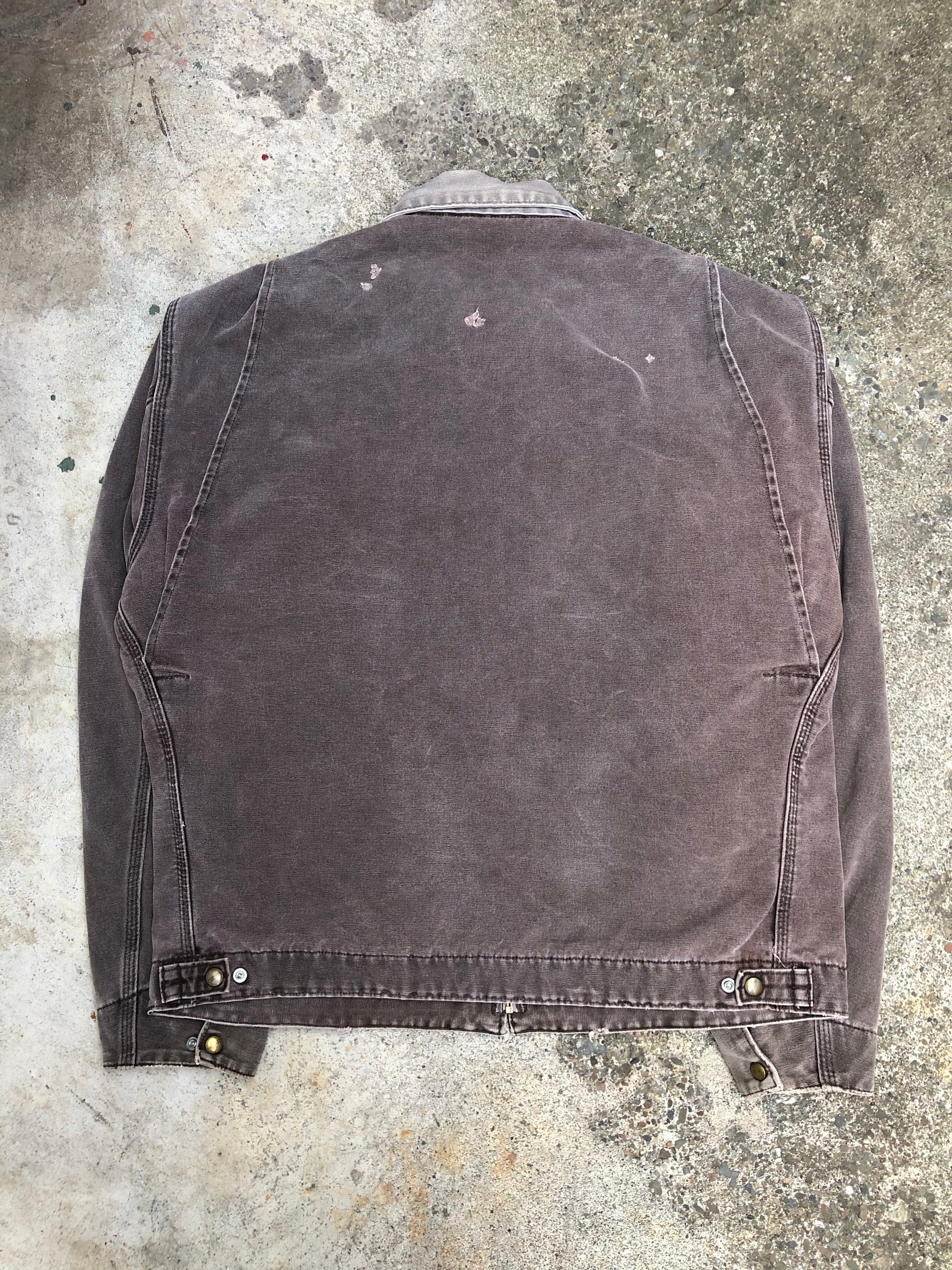 1990s Carhartt Faded Chocolate Lined Work Jacket (XL)