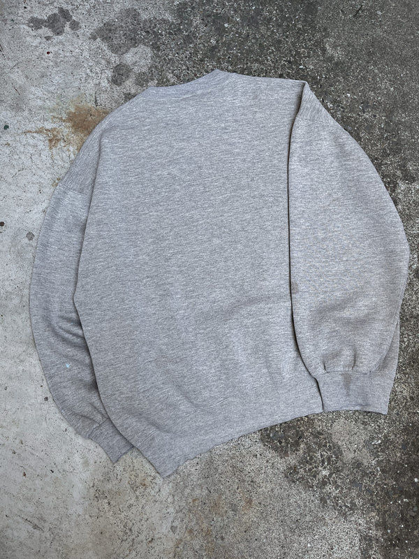 1990s Russell Oatmeal Heather Grey Blank Sweatshirt