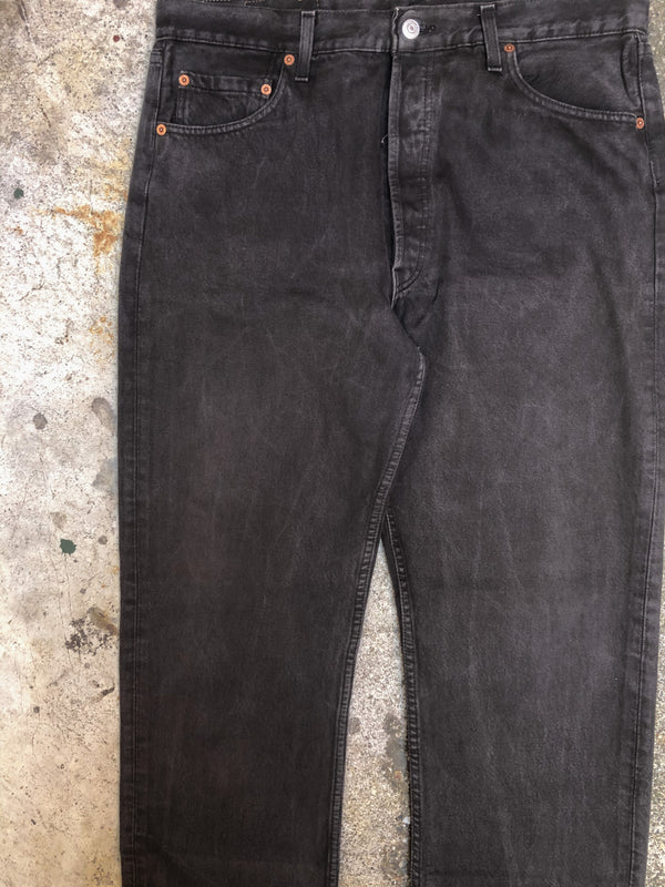 1990s Levis Faded Dark Brown 501 (35X30)