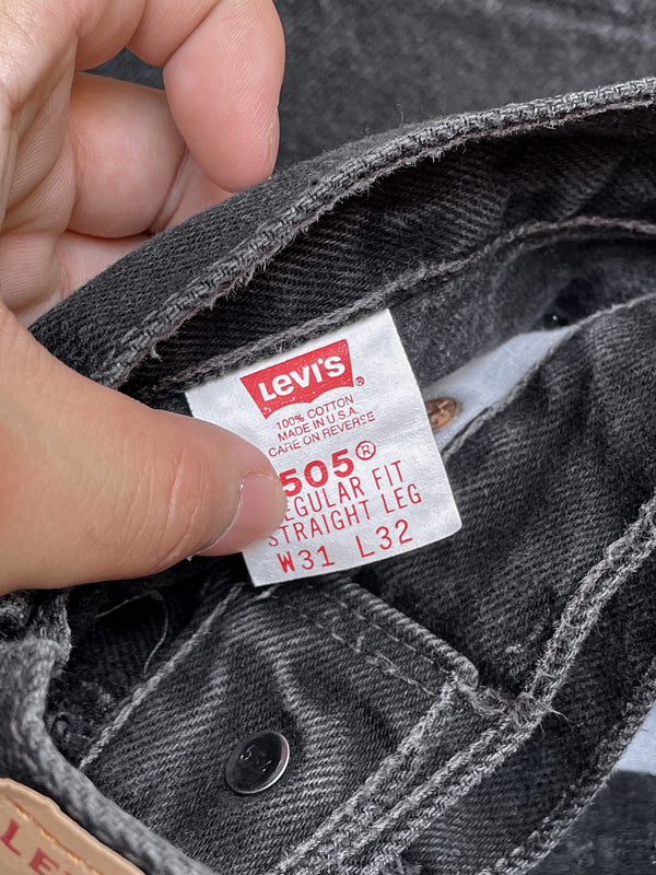 1990s Levi’s Black 505 Released Hem (28X32)