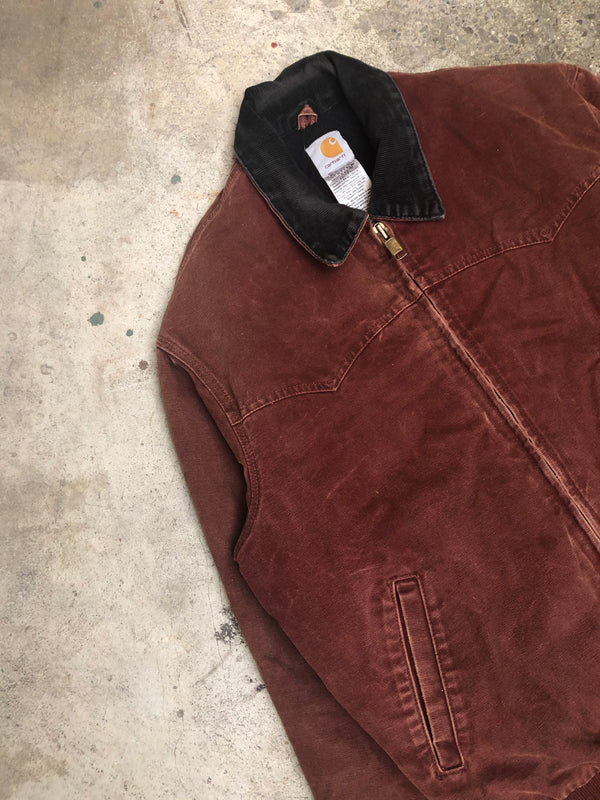 1990s Carhartt Faded Brown Santa Fe Work Jacket