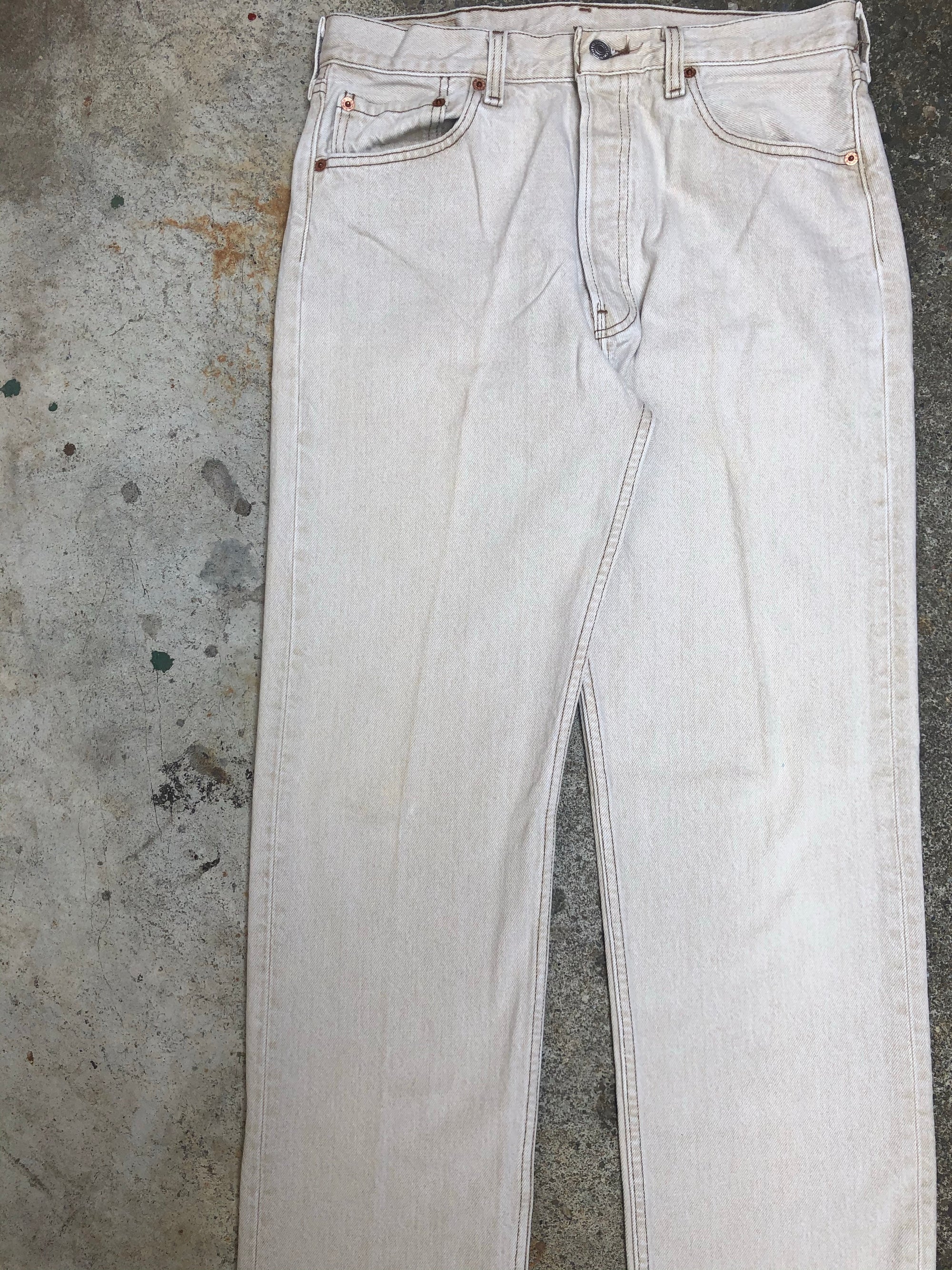 1990s Levis 501 Cream (31X33)