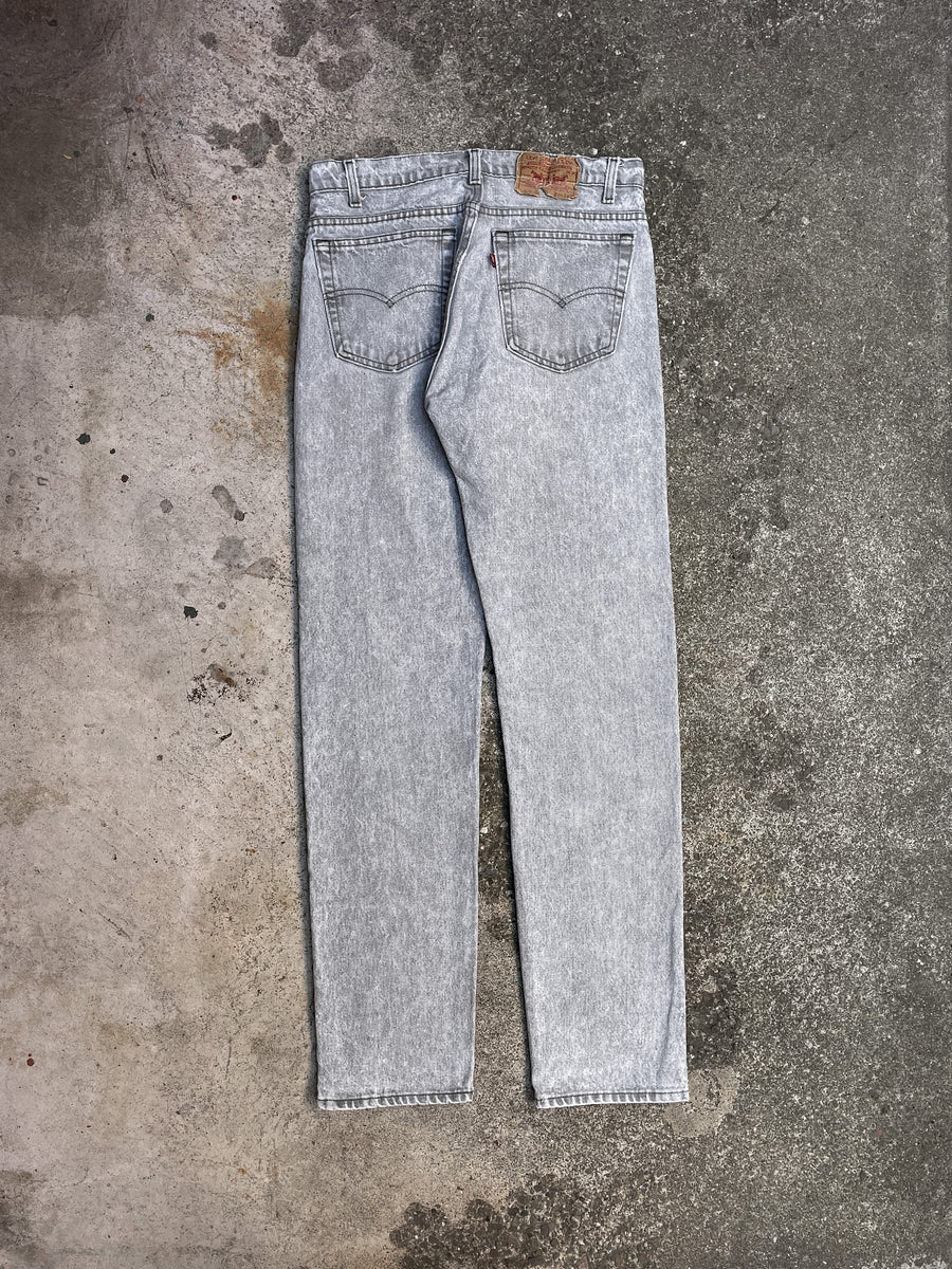 1980s Levi’s Faded Grey 505 (31X33) – DAMAGED GLITTER